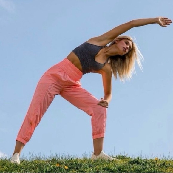 Free People Movement The Way Home Joggers 💖 Papaya Punch 🌄 Size XS 💖 NWOT - Picture 4 of 8